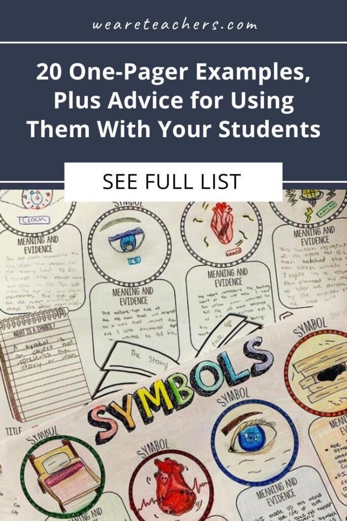 20 One-Pager Examples, Plus Advice for Using They With Your Students